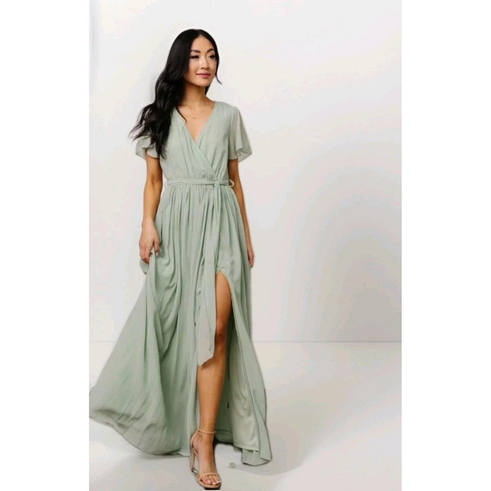 Nwt Baltic Born Sage Green Maxi Dress Small Kristina Wedding Bridesmaid Prom